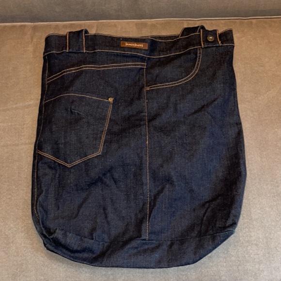 NWOT.  James Jeans double strap denim blue bag. - Picture 2 of 5